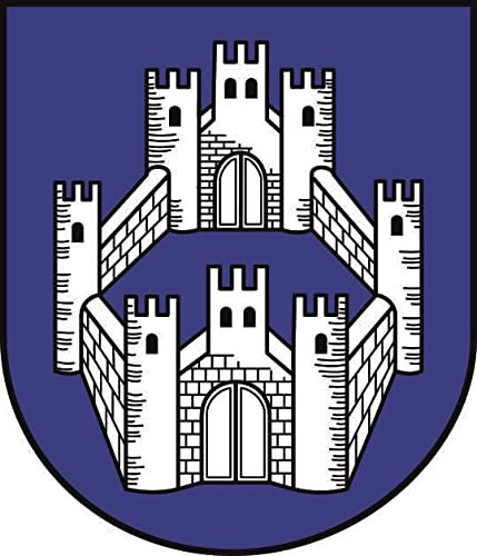 U24 Aufkleber Köln OT Deutz Wappen 9 x 10 cm Autoaufkleber Sticker Konturschnitt