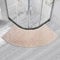 MOTT 50 Semi-Circular Bath Mat for Quadrant Shower Cubicle, Anti-Slip Bathroom Carpet Rugs Shower Mat, Fan-Shaped Foot Pads, Curved Shower Mat for Hotel, Beige, 45x143cm