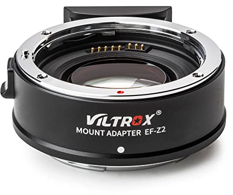 VILTROX EF-Z2 Lens Mount Adapter for Canon EF to Nikon Z-mount Cameras 0.71x Focal Reducer Booster Auto Focus Lens Converter for Canon EF Lens to Nikon Camera Z5 Z6 Z7 Z6II Z7II Z50 Z9 ZFC