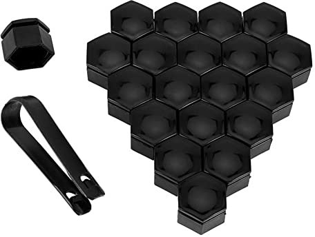 20 Stück Radmutter Kappe für Renault Dacia Duster, Auto Reifen Mutter Abdeckungen Sechskant Radschrauben Abdeckungen Set mit Entfernung Werkzeug