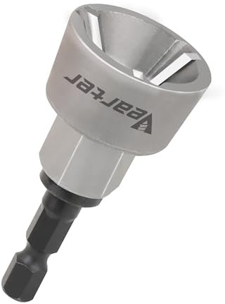 Vearter External Chamfer Drill Bits Deburring Tool with 3 flute Carbide Blades for Metal Steel, Remove Burr Tools Quick Release Shank Fits 1/8 (3mm) to 3/4 (19mm)