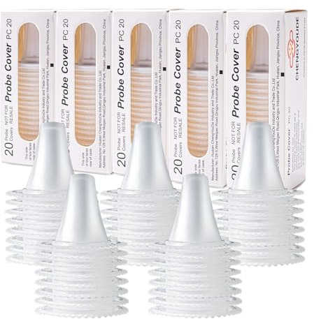 200PCS Braun Fieberthermomete Ersatzschutzkappen,Schutzkappen,Fieberthermometer Ohr, Einwegabdeckungen, Schutzkappen für Braun Ohrthermometer