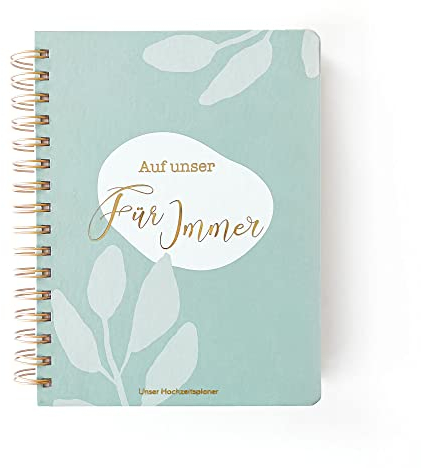 Visual Statements - Hochzeitsplaner - Organizer & Buch - Hochzeitsvorbereitung - Hochzeitskalender - Wedding Planer (Blau)
