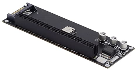 NFHK Oculink SFF-8612 SFF-8611 a PCIE PCI-Express 16x 4x Adattatore con porta di alimentazione SATA per scheda grafica madre