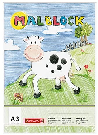 PARTY DISCOUNT NEU BRUNNEN Malblock DIN A3, 30 Blatt, 70g