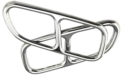 Endschalldämpfer Auspuffrohr Ausgangsabdeckung Für Mercedes Für Benz CLA SL SLK Auto Edelstahl Endstück Kehle Auspuffrohr Schalldämpfer Spitze Abdeckung Borte