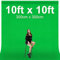 EMART 3x3m Greenscreen Grüner Hintergrund Polyester Grüne Chromakey Green Screen Faltbar mit 4 Clip für Fotografie, Zoom, Interviews, Live-Stream