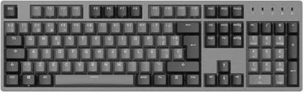 DURGOD Taurus k310 Full Size Mechanical Gaming Keyboard - 105 keys - Double Shot PBT - USB Type C - ISO ES Spanish Layout (Space Grey, Cherry Mx Brown)