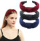 scicent Haarreif Band 3 Stück Haarreifen Damen Vintage Haarband Knoten Warp Breit Retro Stirnband Haarreifen Stoff Haarreif Mode-Stirnbänder für Frauen - 1801