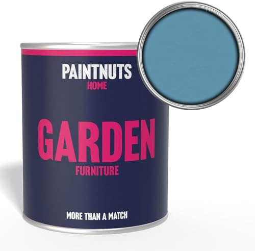 Paintnuts Garden Furniture Paint - RAL-5024 - PASTEL BLUE Matt 1 Litre Tin