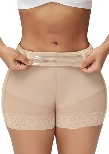SHAPSHE Faja moldeadora de levantamiento de glúteos para mujer, con control de abdomen, pantalones cortos moldeadores de abdomen, más delgados, planos, moldeadores de glúteos