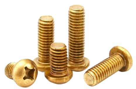 M2-M6 Copper Machine Screws Machine Pan Head Brass Screws