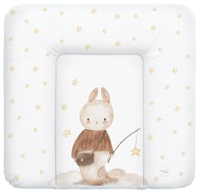 Ceba Baby® weiche Wickelauflage 75x72 cm - Baby Wickelunterlage - Wickeltischauflage für Junge und Mädchen - Wasserdicht, abwaschbar - OEKO-TEX® Standard 100 - Made in EU - Träumer