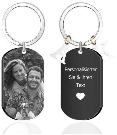 CGFN Schlüsselanhänger Personalisiert Personalisierte Geschenke mit Foto für Freund Freundin Partner Freundschaftsgeschenke zum Vatertag Mutterage Schlüsselanhänger Personalisiert