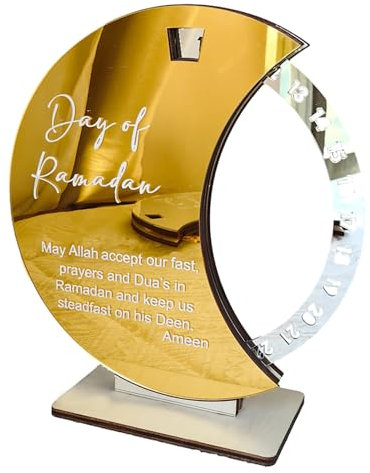 Qikam Ramadan Kalender, Ramadan Countdown Kalender, Eid Mubarak Kalender, Ramadan Deko Eid Mubarak Adventskalender 30 Tage Countdown Kalender Für Kinder