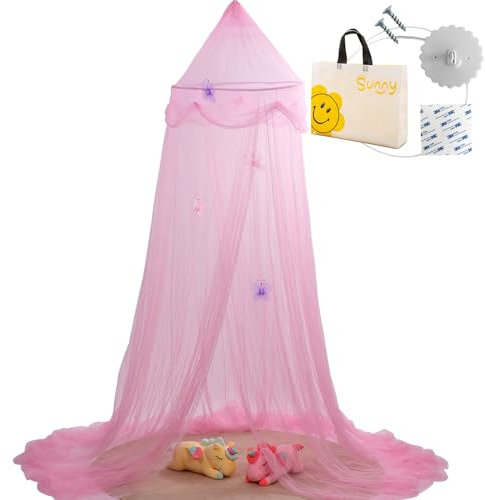 Zanzariera 65x250x1000cm, Baldacchino per Letto, Baldacchino per Lettino, Sogni Fiabeschi, Quasi Principesco, Idea Regalo per Piccole Principesse, Accessori per Spazio Relax, Progetti di Cameretta