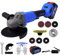 Smerigliatrice angolare a batteria, con disco da 115 mm, impugnatura laterale, 10000RPM