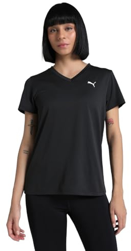 PUMA Damen TAD Essentials T-Shirt mit V-Ausschnitt