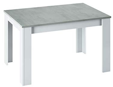Homey - Mesa de Comedor Extensible de salón o Cocina, Acabado en Artik y Gris Cemento, Modelo Apolo, Medidas: 140-190 cm (Largo) x 90 cm (Ancho) x 78 cm (Alto)