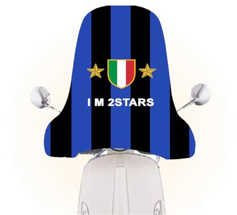 K-UV® Copri Parabrezza Universale per Scooter e Moto. (nerazzurro)