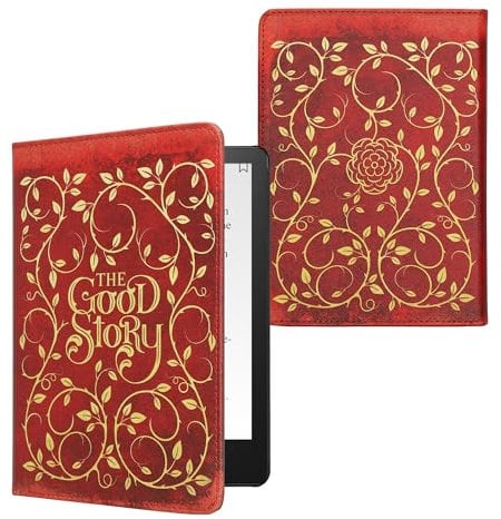 kwmobile Klapphülle kompatibel mit Amazon Kindle Paperwhite 11. Generation 2021 Hülle - Flipcase für Kindle Paperwhite Hülle mit Handschlaufe - Buchcover Good Story
