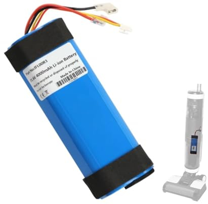 HFKBORHR Batterie De Remplacement 4000 Ah. Compatible avec Tineco IFloor 3, Floor One S3, Floor One S3 Breeze. Aspirateur Sec Et Humide sans Fil