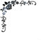 Flower Vine 3D Acrylic Mirror Wall Sticker, Wall Decal for Home Living Room Bedroom Dining Room TV Background Wall Decor (Black)