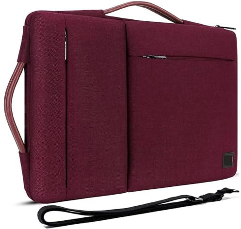 Borsa a tracolla for laptop for notebook da 10, 13, 14, 15,6, 17 pollici con tasche multiple Borsa Per Laptop(PURPLE,10-inch)