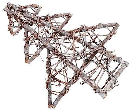 4 Stück Christbaumkranz Adventskranz für die Haustür Weihnachtstürkranz weihnachtsdeko weihnachtskranz selber Machen Weihnachtskranz aus Rattan Fensterkranz aus Rattan Rattanring PRETYZOOM