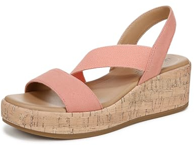 LifeStride Womens Odette Sandal Coral Pink 7.5 W