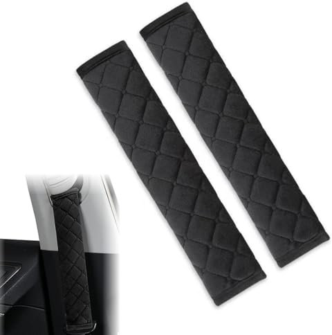 MEXRUMI 2 Piezas Premium Cinturón De Seguridad Del Coche Almohadillas En Un Paquete De Dos, Acolchado Para Cinturones De Seguridad,Cinturón De Seguridad Almohadillas En El Coche Para Mayor Comodidad A