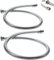 Roundsky 2X 80 Cm Flessibile Acciaio Bagno Doccia Acqua