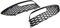 Griglia fendinebbia a nido d'ape per paraurti anteriore nero lucido, compatibile con Audi A3 2012-2016 8V3807681 8V3807682