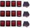 Blmirror 15 x Luce on/Off DPST Barca Interruttore A Bilanciere 16A/250V 20A/125V AC