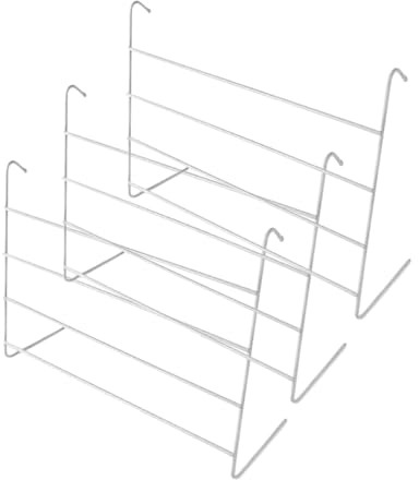 Monal 4-Bar Radiator Airer – White Clothes Drying Rack for Indoor Use – Foldable and Rustproof Design – 1, 2, 3 or 4 Piece Pack (4 Bar Radiator Airer White – 3 Piece)
