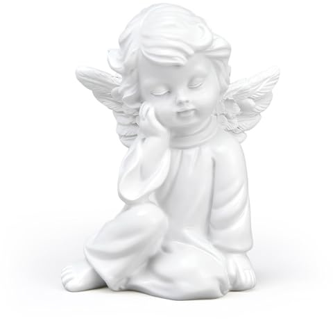 Frdhee Engel Deko, Cherub-Statue Weihnachtsdeko Engel Figuren Kleine Engelfiguren Engelsstatuen Entzückende Engelsskulptur Für Partydekorationen, 2 × 2,8 Zoll