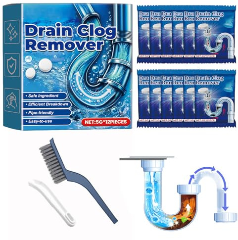 Vollstern Abflussreiniger Schaum Extra Stark, Rohrreiniger Extrem Stark, Sink Und Drain Cleaner, Verstopfungsreiniger, Für Küche, Bad, Toilette & Balkon Alle Rohre