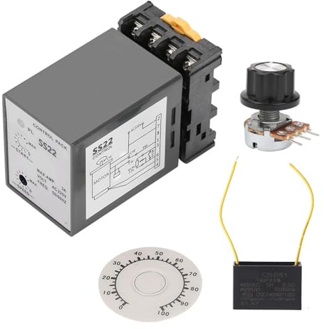 AC Motor Speed Controller 220V | 90 - 1700 RPM Variable Speed Control for Industrial Equipment | SS22 Model with Built - in Capacitor / 50 - 60Hz Frequency