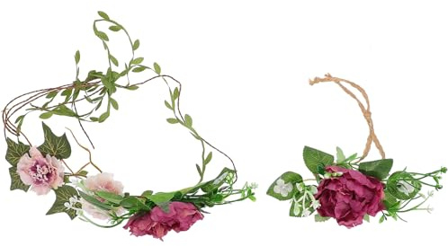 Brautgirlande mit Perlenkopfschmuck als Stirnband für Brautjungfern