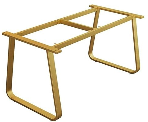 XLIHAWY Robuste Tischbeine Aus Metall, Modern Industriell Tischgestell Aus Stahl, Möbelbeine Zum Selberbauen Für Esstisch Küche Schreibtisch Konsole(Gold,120x50x72cm)