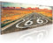 murando - Wandbilder XXL Route 66 120x40 cm 1 tlg - Wand Deko Vlies Leinwand Bilder Groß Wanddeko Wohnzimmer Schlafzimmer Kunstdrucke Panoramabild - Weg Straße Straßenschild Reise