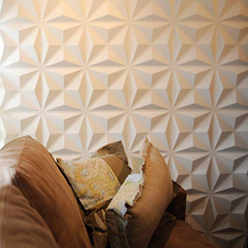 Panneau Mural 3d, Revetement Mural, Wallart 12 Panneaux 3d LASSE Pour Décoration Murale, Mur 3d