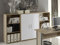 möbelando Highboard Büroschrank Regal-Set Büroregale Aktenschrank Büromöbel Clermont I