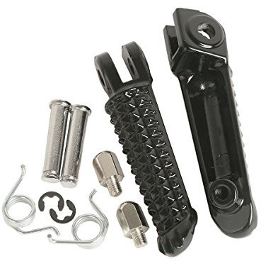 XMT-MOTOR Moto Conducteur Avant Repose-pieds Pédales Pied Peg footrest pour Yamaha YZF R1 1998-2014 YZF R6 1999-2012 YZF R6S 2003-2008