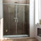 Cabine de douche avant 2 panneaux fixes + 2 portes coulissantes Transparent 200 cm