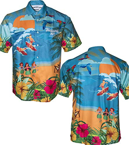 Legend Darts Wayne Mardle Dart-Shirt, Größe S bis 5XL, Hawaii 501