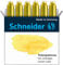 Schneider Pastell Tintenpatrone (Standard Patronen für Füller) Lemon Cake, 6 Stück