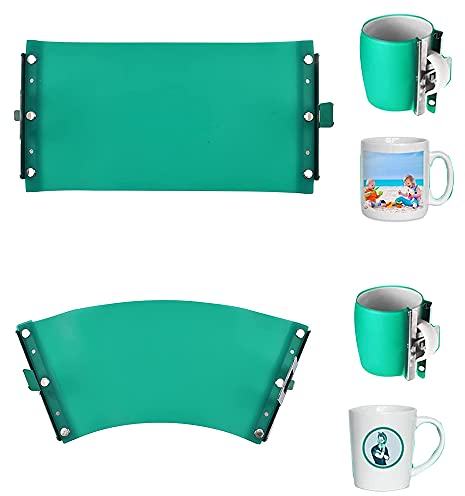 425 ml und 325 ml Silikon-Becherklemmen, 3D-Sublimations-Tassenklammern, Tassenform, Transferbecher, Klemmbefestigung, zum Fixieren und Drucken von Tassen, Grafiken (2 Stück)