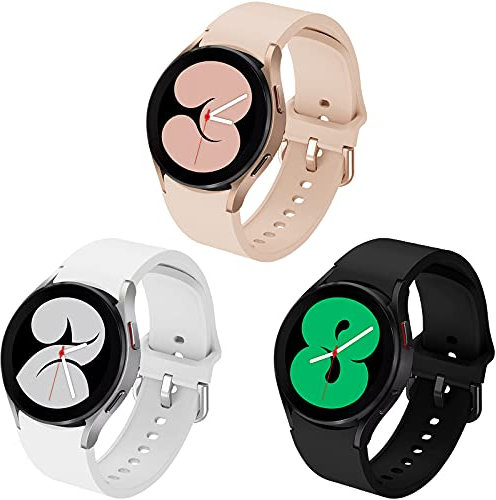 Songsier Galaxy Watch 4 44mm 40mm Pulsera 20mm Silicona Suave Deporte Correa para Galaxy Watch 4 Classic 46mm 42mm Galaxy Watch5 44mm 40mm Galaxy Watch5 Pro 45mm