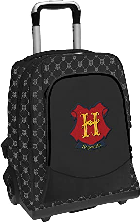 HARRY POTTER Unisex Kinder Schultrolley, Schwarz